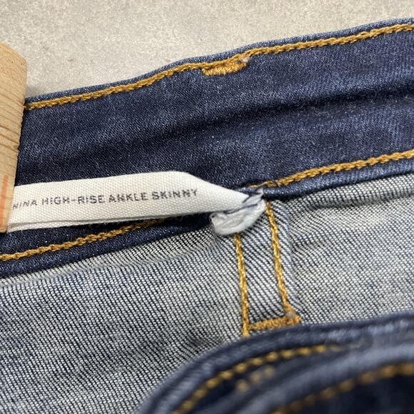 rag & bone Jeans Womens 29 Dark Wash Nina High Rise Ankle Skinny Denim Pants - Picture 4 of 7